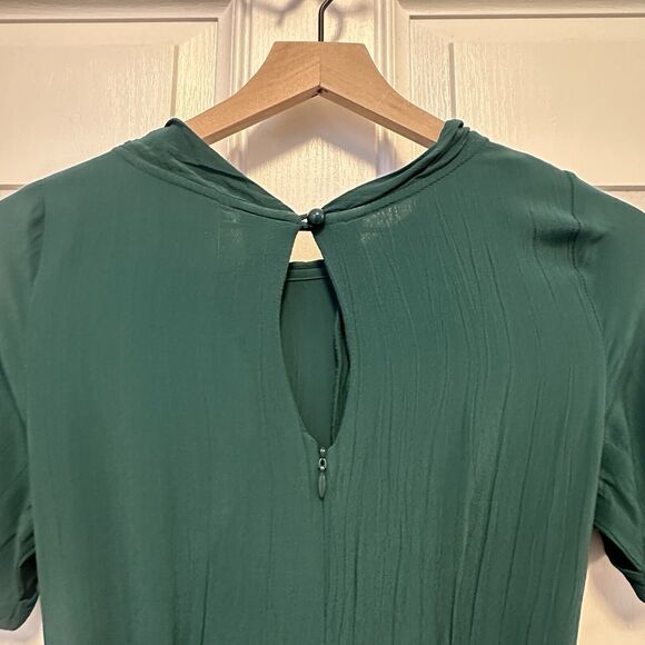 The Seamstress Of Bloomsbury 8 UK 4 US Dress Midi 1940s 1930s Crepe Dark Green - Picture 4 of 8